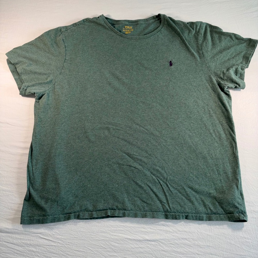 Polo Ralph Lauren Mens XXL Green Heather Short Sleeve Pony Logo T-Shirt